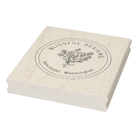 ロゴかわいらしデザインフローラショップ ラバースタンプ (スタンプ)