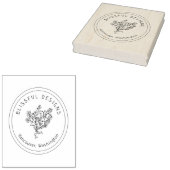 ロゴかわいらしデザインフローラショップ ラバースタンプ (押印)