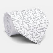 ロゴかTextspeakのタイ ネクタイ (ロール)