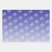 ロゴが自動的に並べて表示される | 色の編集可能 ラッピングペーパーシート (正面2)