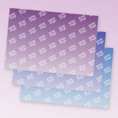 ロゴが自動的に並べて表示される | 色の編集可能 ラッピングペーパーシート