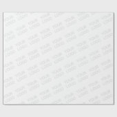 ロゴが自動的に明るくなり、リピートします ラッピングペーパー (フラット)