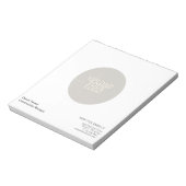 ロゴが透かしに変わる ノートパッド (回転)