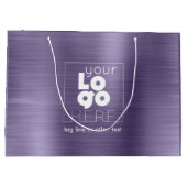 ロゴつや消しパープルメタルXL紙 ラージペーパーバッグ (裏面)