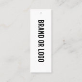 ロゴつるラベル衣料ラベルSwing QRコード スキニー名刺 (正面)