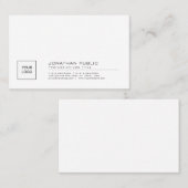 ロゴとあなた自身のスタイリッシュでシンプルな平野を作成して下さい 名刺 (正面/裏面)