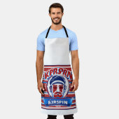 ロゴとしてのkripin エプロン (着用した状態)