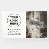 ロゴとイメージのミニマリストモダン事業 横断幕 (横)