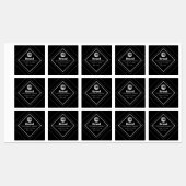 ロゴとカスタマイズ可能なテキストデザインをアップロード ラベル (シート)