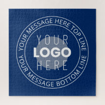 ロゴとカスタマイズ可能な循環文字 | ネイビーブルー