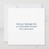 ロゴとカスタマイズ可能な循環文字 | ネイビーブルー ノートカード (裏面)