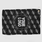 ロゴとカスタマイズ可能な文字（ロゴパターン） ゴルフタオル (横)