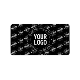 ロゴとカスタマイズ可能な文字（ロゴパターン） ラベル