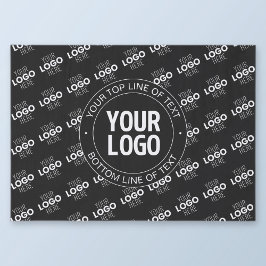 ロゴとカスタマイズ可能な文字(ロゴパターン) 薄葉紙