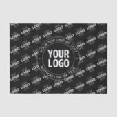 ロゴとカスタマイズ可能な文字（ロゴパターン） 薄葉紙 (正面)