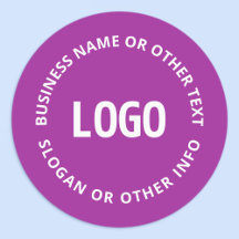 ロゴとカスタマイズ可能な文字 | 紫バイオレット