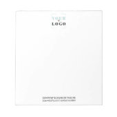 ロゴとカスタム文字ブランド ノートパッド (正面)