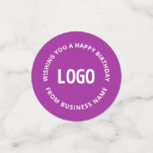 ロゴとカスタム文字 | ハッピーバースデー元… コンフェッティ (スモール正面)