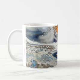 ロゴとタイ絵画トルv2を持つHeatherのマグカップによるアート コーヒーマグカップ