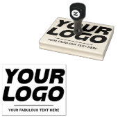 ロゴとテキストのカスタム大型ゴムスタンプ ラバースタンプ (押印)