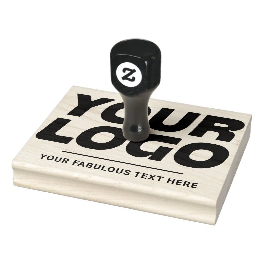 ロゴとテキストのカスタム大型ゴムスタンプ ラバースタンプ (スタンプ)
