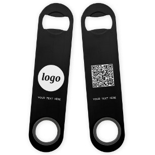 ロゴとテキストのQRコードビジネス スピード栓抜き