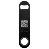ロゴとテキストのQRコードビジネス スピード栓抜き (裏面)