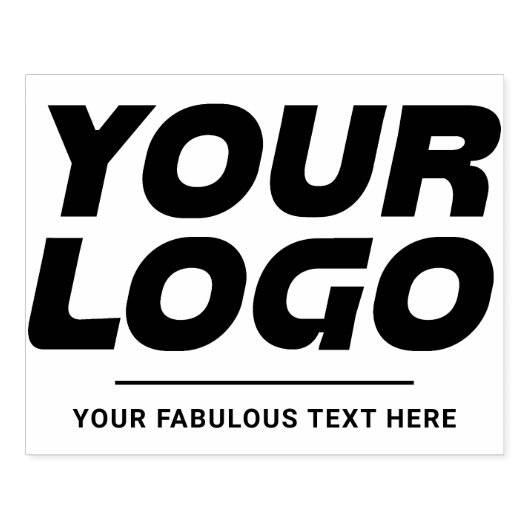 ロゴとテキストカスタム大型ゴムスタンプ ラバースタンプ (インプリント)