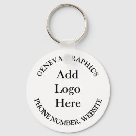 ロゴとビジネス情報の追加 キーホルダー