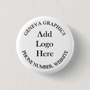 ロゴとビジネス情報の追加 缶バッジ