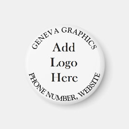 ロゴとビジネス情報を小さく追加 マグネット