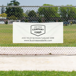 ロゴとビジネスWebサイトの追加カスタム方法 横断幕