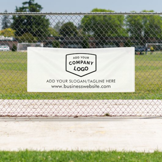 ロゴとビジネスWebサイトの追加カスタム方法 横断幕 (インサイチュ)