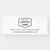 ロゴとビジネスWebサイトの追加カスタム方法 横断幕 (横)