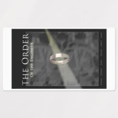 ロゴとリングや輪のシール ラベル (デザイン2)