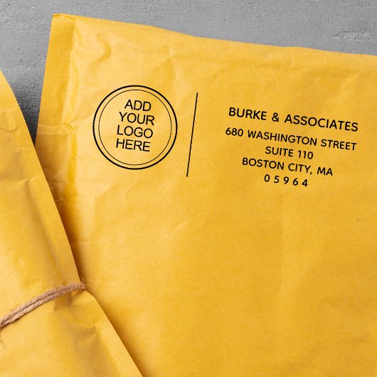 ロゴと企業宛先を追加 セルフインキングスタンプ