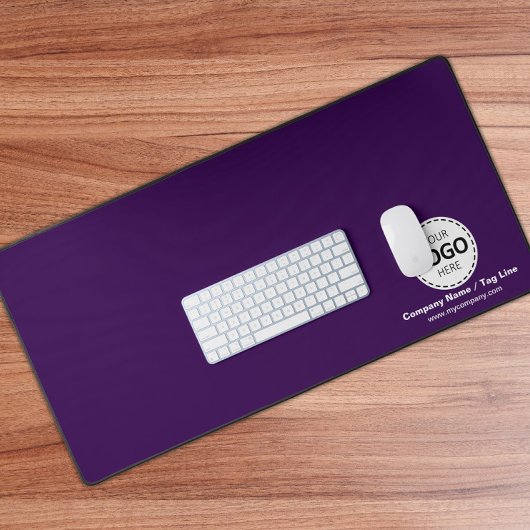ロゴと会社の詳細カスタムPurple Desk Mat デスクマット