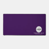 ロゴと会社の詳細カスタムPurple Desk Mat デスクマット (正面)