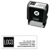 ロゴと会社の詳細 セルフインキングスタンプ (インサイチュ)