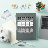 ロゴと会社名のテンプレート シール (iPadカバー)