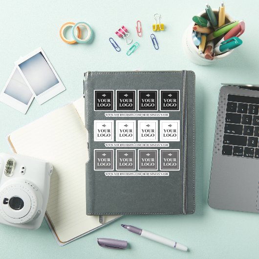 ロゴと会社名のテンプレート シール (iPadカバー)