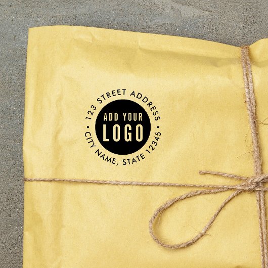 ロゴと住所を簡単に追加 自分の住所スタンプ セルフインキングスタンプ