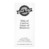 ロゴと価格表またはサービス広告の追加 ラックカード (正面)