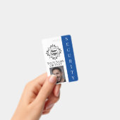 ロゴと写真が付いたSecurity Guard従業員ID バッジ (手持ち)
