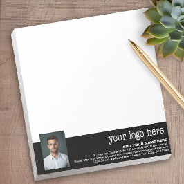 ロゴと写真の追加 – ビジネス連絡情報 ノートパッド