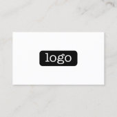 ロゴと写真を使用したビジネスデザインの基本 名刺 (裏面)