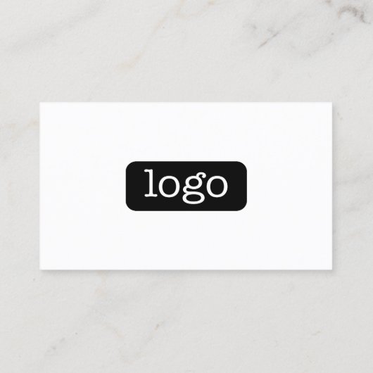 ロゴと写真を使用したビジネスデザインの基本 名刺 (裏面)