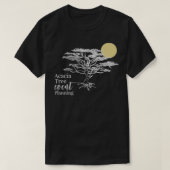 ロゴと単語が付いた前後のデザイン Tシャツ (デザイン正面)