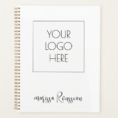 ロゴと名前の追加プランナー プランナー手帳 (正面)