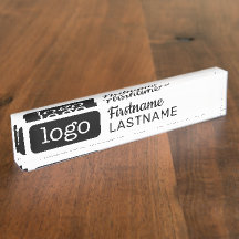 ロゴと従業員を持つ基本的なビジネスデザイン